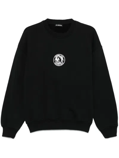 Han Kjobenhavn Officer-print Sweatshirt In Black