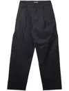 Han Kjobenhavn Pleated Cargo Trousers In Black