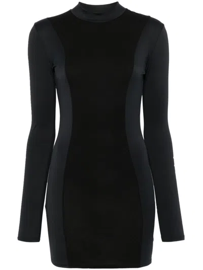 Han Kjobenhavn Printed Long-sleeve Mini Dress In 黑色