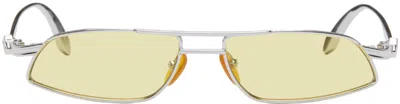 Han Kjobenhavn Silver & Yellow Demo Low Sunglasses