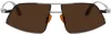 Han Kjobenhavn Silver Demo High Sunglasses In Metal
