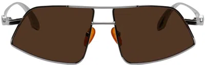 Han Kjobenhavn Silver Demo High Sunglasses In Metal