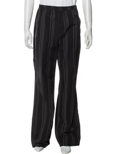Pre-owned Han Kjobenhavn Striped Pants In Black