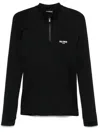 Han Kjobenhavn Technical Zip-up T-shirt In Black