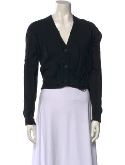 Pre-owned Han Kjobenhavn V-neck Sweater In Black