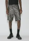 HAN KJOBENHAVN WASHED LEATHER SHORTS