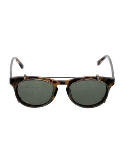 Pre-owned Han Kjobenhavn Wayfarer Tinted Sunglasses In Brown