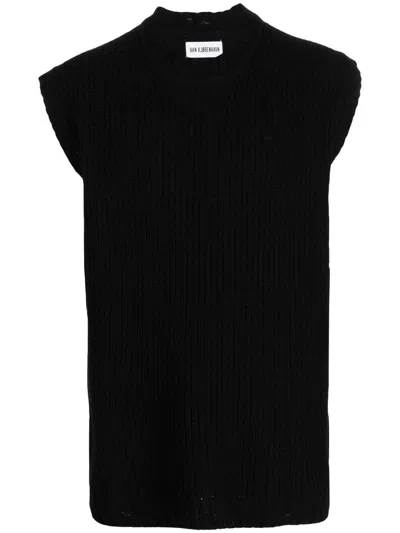 Han Kjobenhavn Wool-blend Sweater Vest In Black