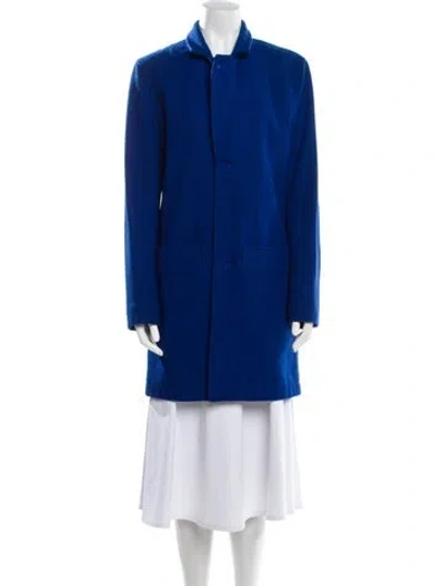 Pre-owned Han Kjobenhavn Wool Coat In Blue