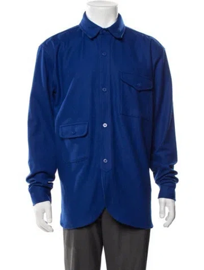 Pre-owned Han Kjobenhavn Wool Jacket In Blue