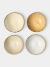 Hana Karim Studio Hand-built Stoneware Pasta Bowls (set Of 4) In White