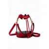 Hana Women's Clear Crossbody Stadium Bucket Bag In Red In Red