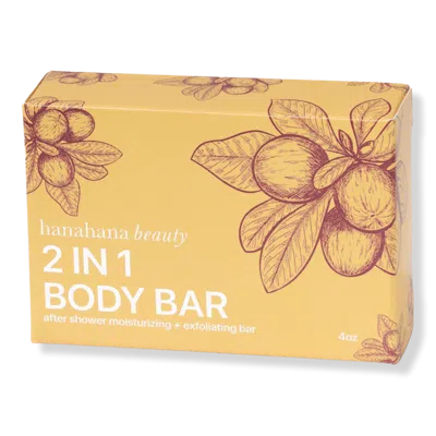 Hanahana Beauty 2-in-1 After Shower Moisturizing And Exfoliating Body Bar