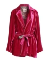 Hanami D'or Woman Blazer Magenta Size 12 Viscose, Silk In Magenta