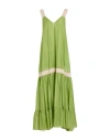 Hanami D'or Woman Maxi Dress Light Green Size 6 Cotton In Green