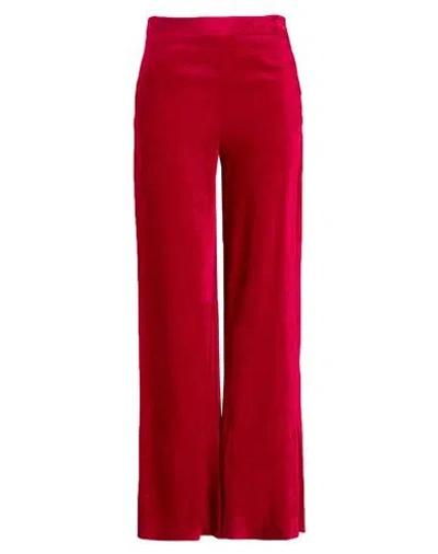 Hanami D'or Woman Pants Magenta Size 10 Viscose, Elastane In Red