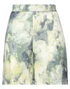 Hanami D'or Woman Shorts & Bermuda Shorts Light Green Size 6 Viscose, Silk In Green