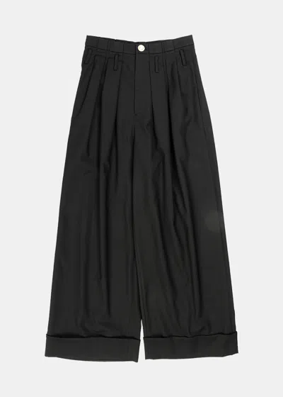 Hanchi Studios Black Pleated Trousers