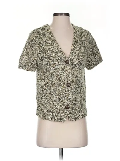 Pre-owned Hand Knit By Dollie Cardigan Sweater In Brown