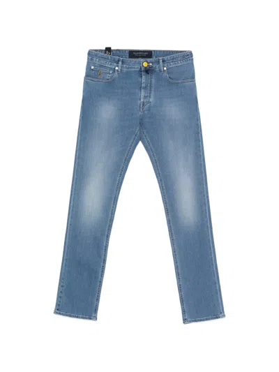 Hand Picked Belt-loops Jeans In Blue