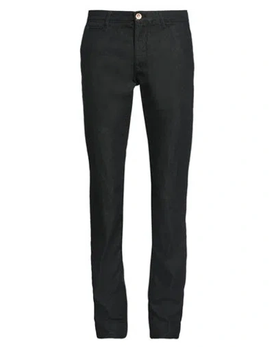 Hand Picked Man Jeans Black Size 33 Cotton, Polyester, Elastane