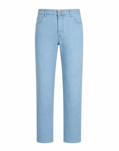 Hand Picked Man Jeans Blue Size 31 Cotton, Elastomultiester, Elastane