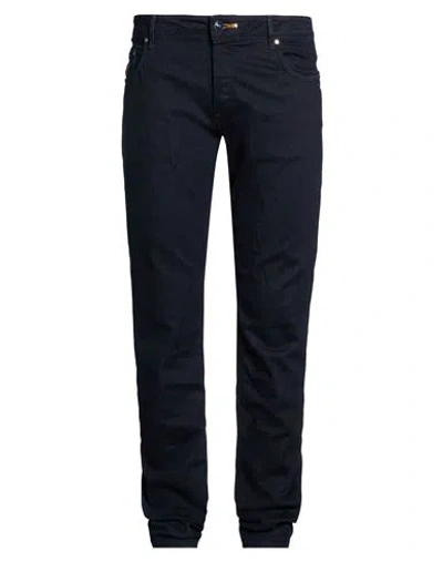 Hand Picked Man Jeans Blue Size 38 Cotton, Elastane