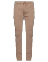 Hand Picked Man Jeans Light Brown Size 33 Cotton, Elastane In Beige