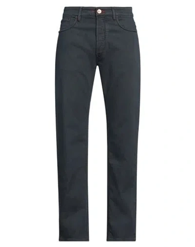 Hand Picked Man Jeans Navy Size 33 Cotton, Polyester, Elastane