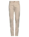 Hand Picked Man Pants Beige Size 33 Cotton, Linen, Polyester, Elastane In Beige