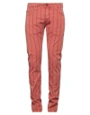 Hand Picked Man Pants Brick Size 33 Cotton, Elastane In Red