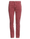 Hand Picked Man Pants Garnet Size 33 Cotton In Red