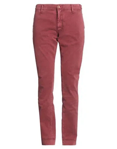 HAND PICKED HAND PICKED MAN PANTS BRICK SIZE 33 COTTON, ELASTANE