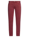 Hand Picked Man Pants Brick Size 40 Cotton, Elastane In Red