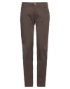 Hand Picked Man Pants Brown Size 33 Cotton, Elastane In Brown