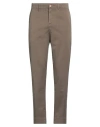 Hand Picked Man Pants Brown Size 33 Cotton, Elastane
