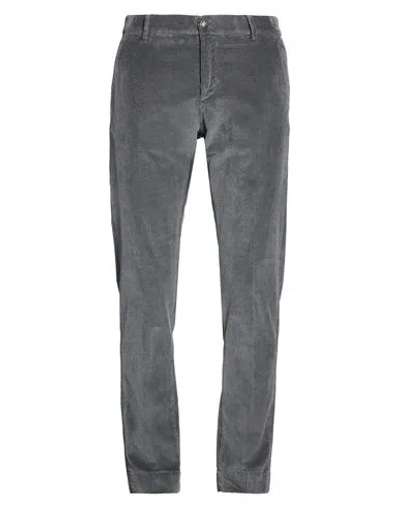 Hand Picked Man Pants Charcoal Size 34 Cotton, Modal, Elastane In Gray