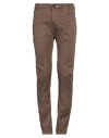 Hand Picked Man Pants Khaki Size 31 Cotton, Lyocell, Elastane In Beige