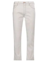 Hand Picked Man Pants Light Grey Size 33 Cotton, Elastane In Neutral