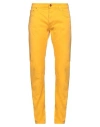 Hand Picked Man Pants Marigold Size 33 Cotton, Lyocell, Elastane In Yellow
