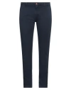 Hand Picked Man Pants Midnight Blue Size 33 Cotton, Elastane In Blue