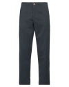 Hand Picked Man Pants Navy Size 33 Polyester, Virgin Wool, Elastane In Navy Blue