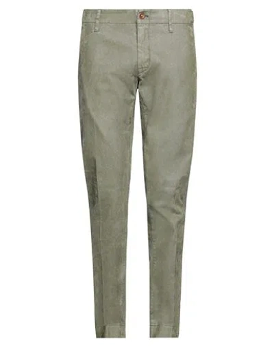 Hand Picked Man Pants Sage Green Size 33 Cotton, Elastane