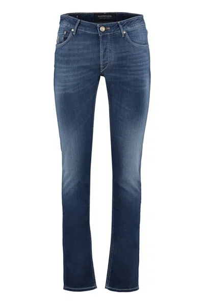 Hand Picked Tory Burch Orvieto Tapered Fit Jeans In Blue