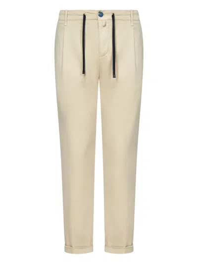 Hand Picked Udine Trousers In Neutral