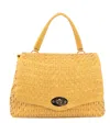 Handbag Factory Corp Crossed Bag For Women Satchel Purse In Mustard