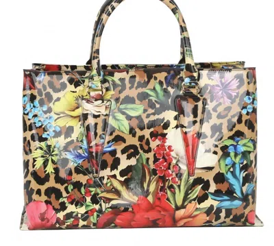 Handbag Factory Corp Fashion Leo Flower Satchel In Rose Gold