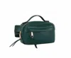Handbag Factory Corp Women's Triple Zip Fanny Pack Belt Bag In Green In Green