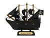 Handcrafted Cast Iron Black Pearl Pirates Of The Caribbean Pirate Ship Model 4"
