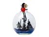 Handcrafted Cast Iron Calico Jack's The William Model Ship In A Glass Bottle 4"